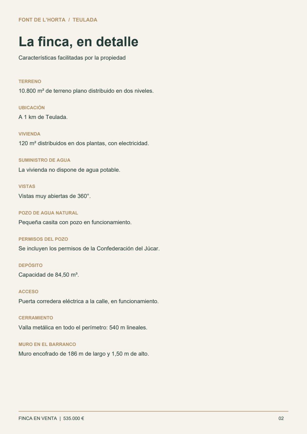 Brochure, página 2