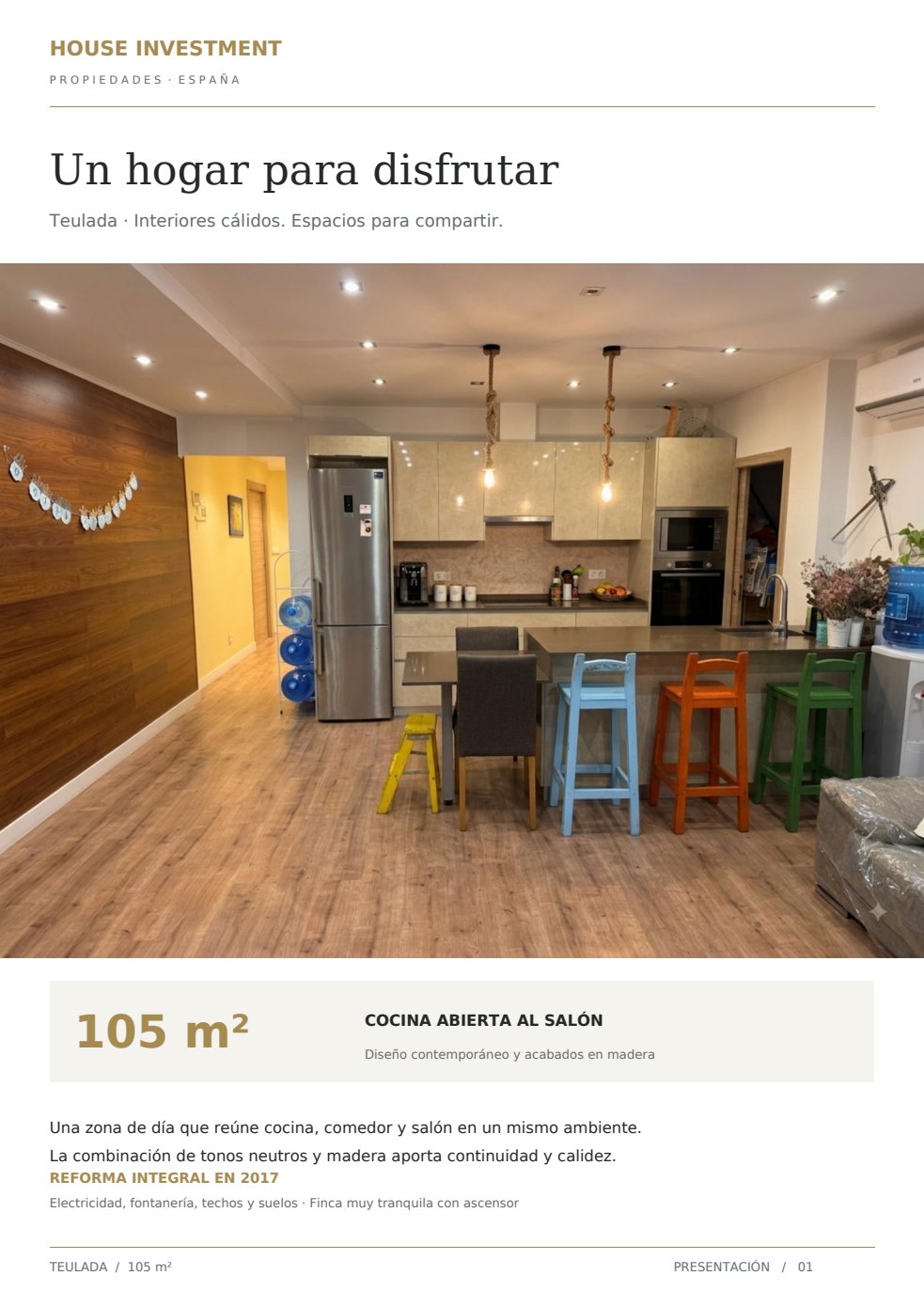 Brochure, página 1